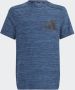 Adidas Sportswear sport T-shirt blauw melange donkerblauw Jongens Polyester Ronde hals 128 - Thumbnail 1