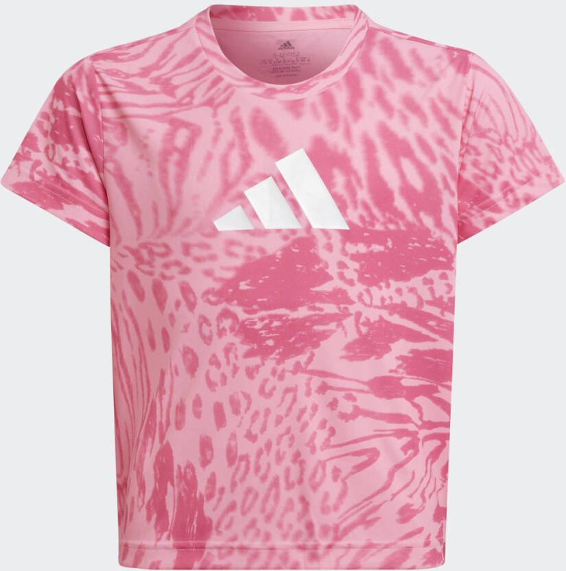 Adidas Perfor ce AEROREADY Sport Icons Animal Print T-shirt