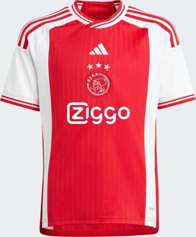 Adidas Perfor ce Junior Ajax Amsterdam 23 24 voetbalshirt thuis Sport t-shirt Rood Polyester Ronde hals 140