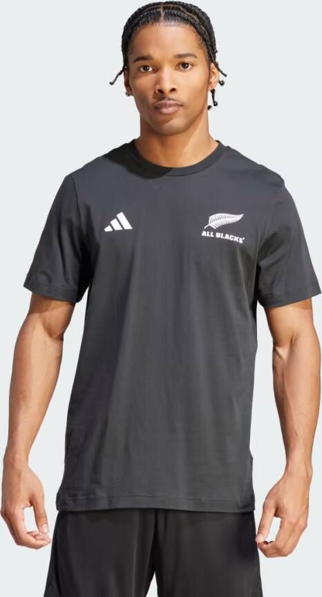 Adidas Performance All Blacks Rugby Katoenen T-shirt