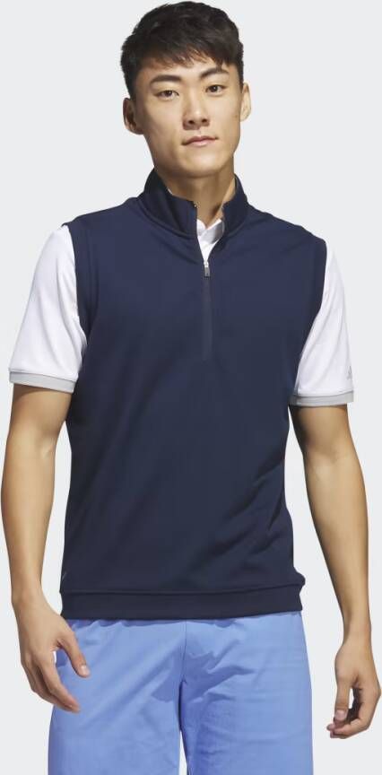 Adidas Performance Elevated 1 4-Zip Golf Pullover Vest