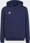 Adidas Perfor ce Junior sporthoodie donkerblauw Sportsweater Katoen Capuchon 116 - Thumbnail 2