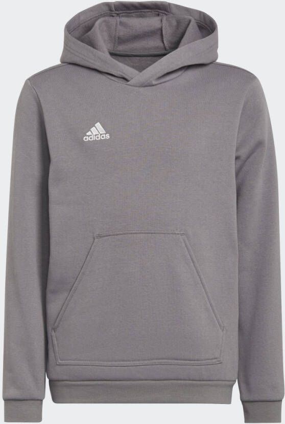 Adidas Perfor ce Junior sporthoodie zwart Sportsweater Grijs Katoen Capuchon 116