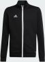 Adidas Perfor ce Junior sportvest zwart wit Polyester Opstaande kraag 116 - Thumbnail 1
