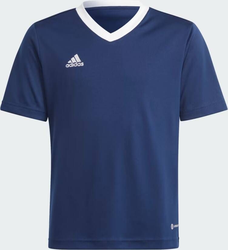 Adidas Perfor ce junior voetbalshirt donkerblauw Sport t-shirt Gerecycled polyester Ronde hals 164