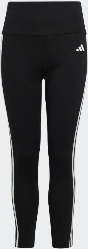Adidas Sportswear sportlegging zwart wit Sportbroek Meisjes Polyester Effen 116