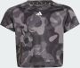 Adidas Perfor ce Essentials AEROREADY Seasonal Print Crop T-shirt Kids - Thumbnail 1