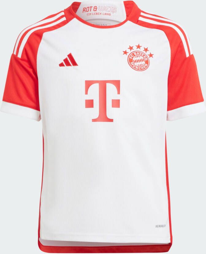Adidas Bayern München Thuisshirt 23 24 Wit Voetbalshirt Kinderen