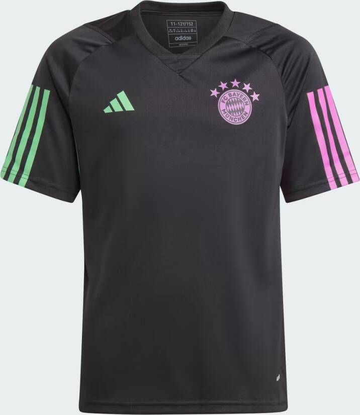 Adidas Perfor ce FC Bayern München 23 24 voetbalshirt training Sport t-shirt Zwart Gerecycled dons (duurzaam) V-hals 128