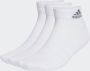 Adidas Perfor ce Gevoerde Sportswear Enkelsokken 3 Paar - Thumbnail 1