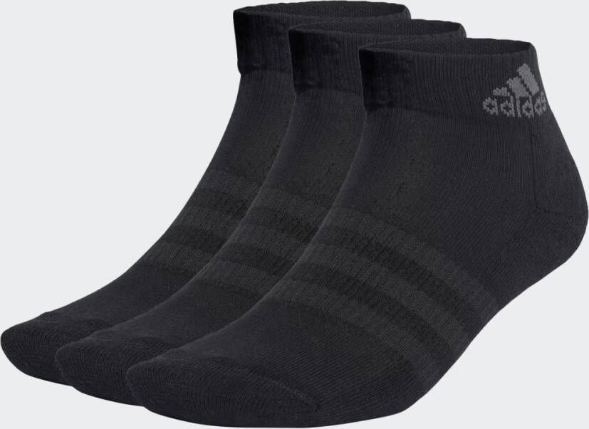 Adidas Perfor ce Gevoerde Sportswear Enkelsokken 3 Paar