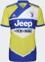 Adidas juventus fc third shirt 21 22 blauw geel heren - Thumbnail 1