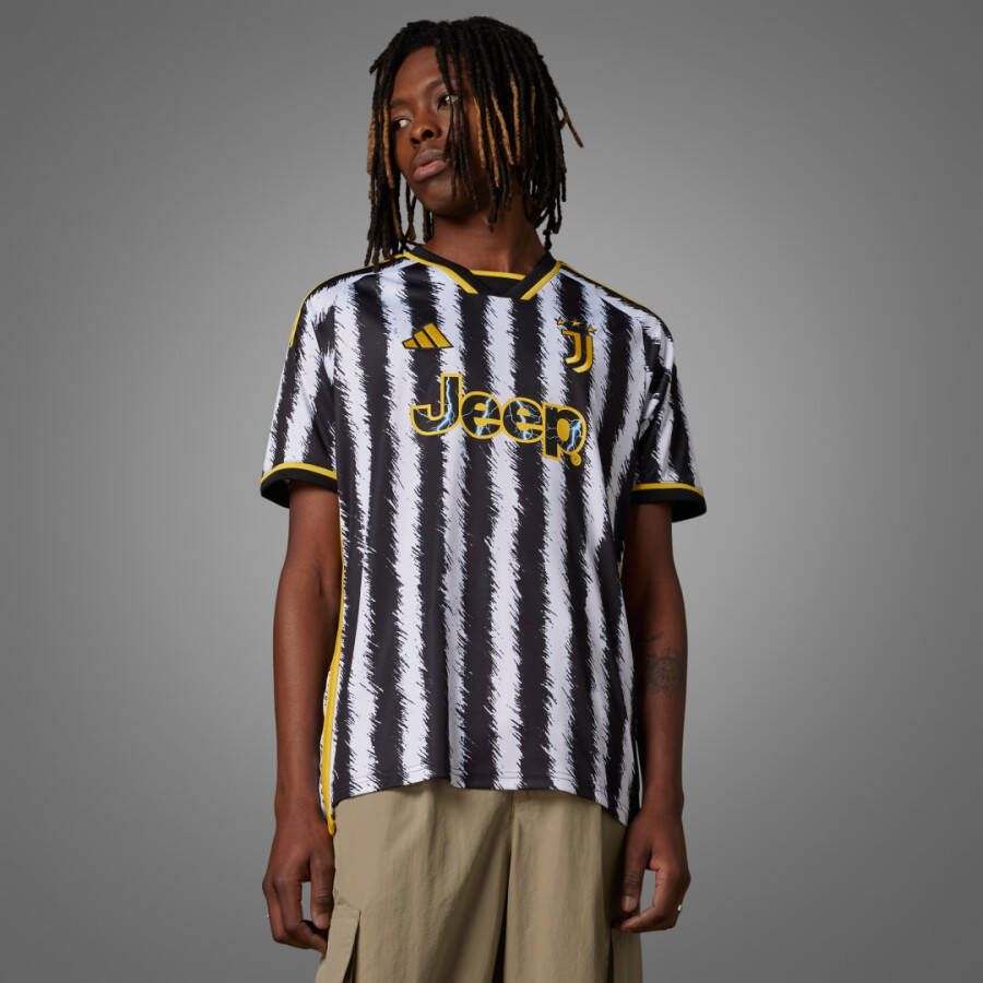 Adidas Juventus Thuisshirt 23 24 Zwart Voetbalshirt Heren