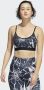 Adidas Performance Light-Support Flower Print Beha - Thumbnail 1