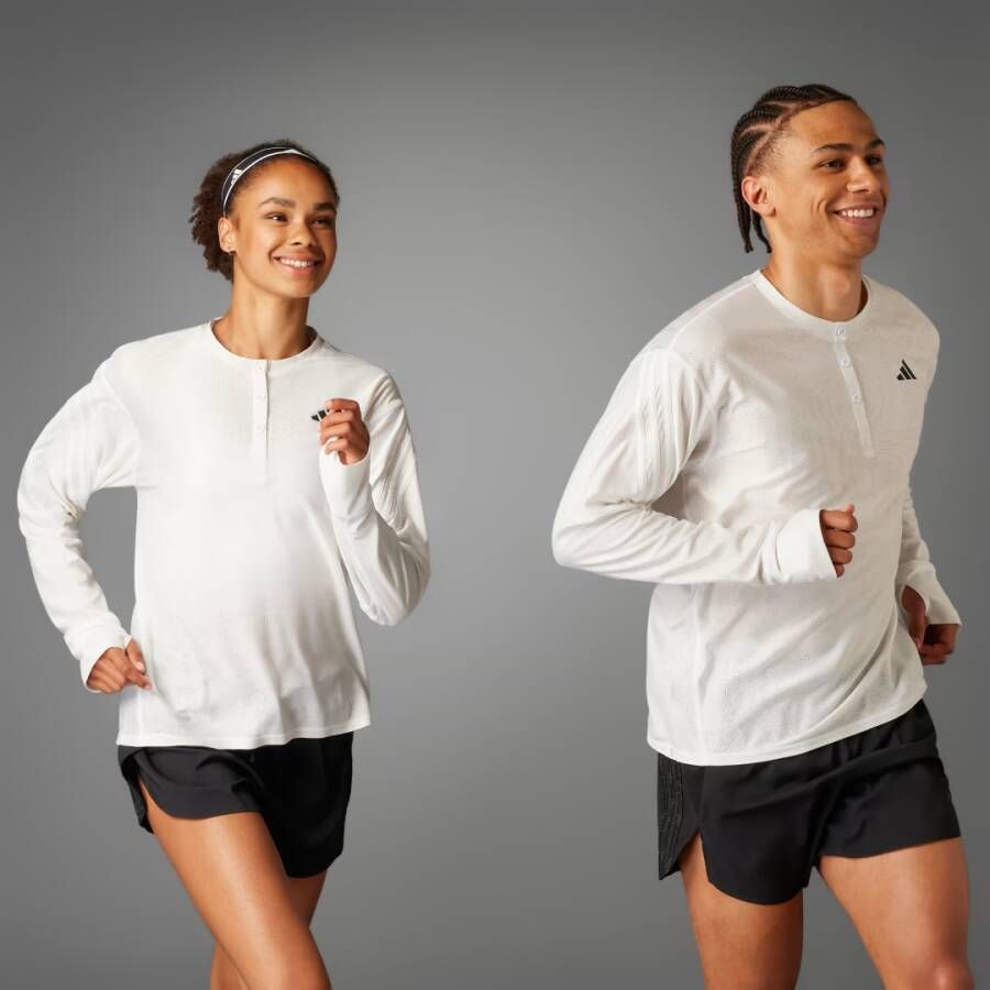 Adidas Performance Made to Be Remade Running Henley Shirt (Uniseks)