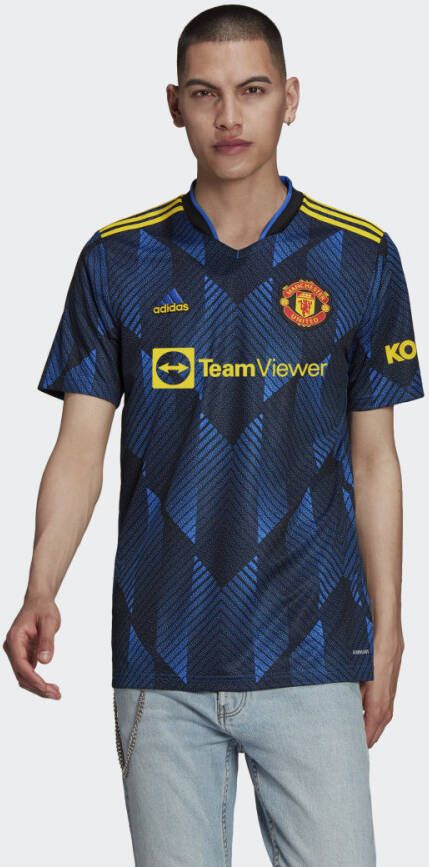 Adidas manchester united fc third shirt zwart blauw heren