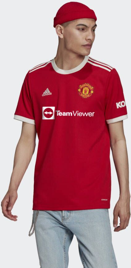 Adidas manchester united fc thuisshirt 21 22 rood heren