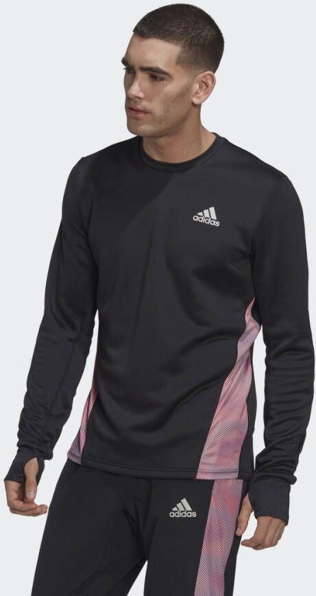 Adidas Performance Own the Run Colorblock Sweatshirt