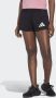 Adidas pacer 3-bar knit sportbroekje zwart dames - Thumbnail 1