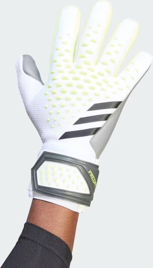 Adidas Predator Edge League Goalkeeper Gloves White Lucid Lemon Black- Dames White Lucid Lemon Black