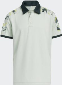 Adidas Perfor ce Printed Colorblock Golf Poloshirt