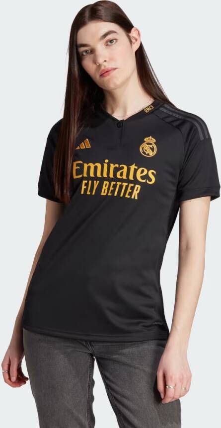 Adidas T-shirt Real Madrid Zwart Voetbalshirt