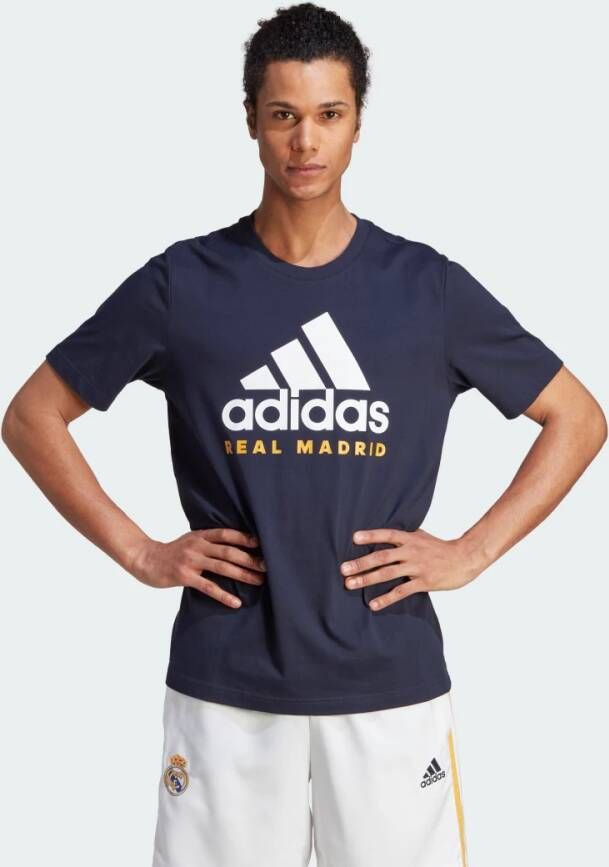 Adidas T-shirt Real Madrid 23 24 Marineblauw Voetbalshirt Heren