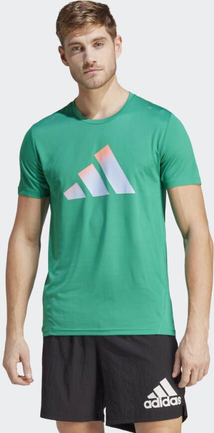 Adidas Performance Run Icons 3 Bar Logo T-shirt