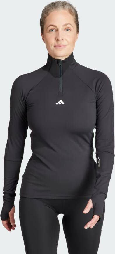 Adidas Performance Techfit COLD.RDY Training Longsleeve met Korte Rits