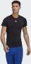 Adidas Zwarte Techfit Training Tee Black Heren - Thumbnail 2