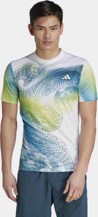 Adidas Performance Tennis Printed AEROREADY FreeLift Pro T-shirt