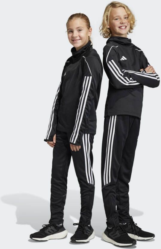 Adidas Perfor ce Junior sportbroek Tiro zwart wit Gerecycled dons 176