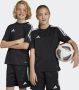 Adidas Perfor ce voetbalshirt zwart wit Sport t-shirt Polyester Ronde hals 128 - Thumbnail 3