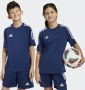 Adidas Perfor ce voetbalshirt donkerblauw wit Sport t-shirt Polyester Ronde hals 128 - Thumbnail 2