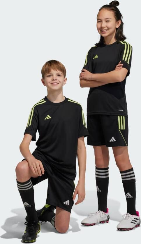 Adidas Perfor ce voetbalshort zwart lime Sportbroek Gerecycled dons (duurzaam) 176
