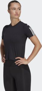 Adidas Performance Train Essentials Train Katoenen 3-Stripes Crop T-shirt