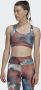 Adidas Performance Powerreact Training Medium-Support Allover Print Beha - Thumbnail 1
