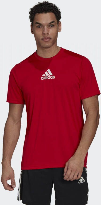 Adidas T-shirt Korte Mouw T-shirt Primeblue Designed To Move Sport 3-Stripes