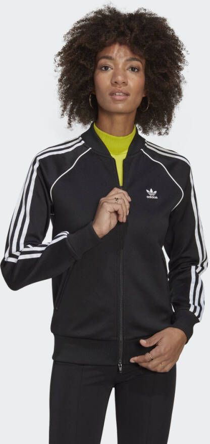 Adidas Originals Zwarte Sweater met Ritssluiting voor Dames Black Dames