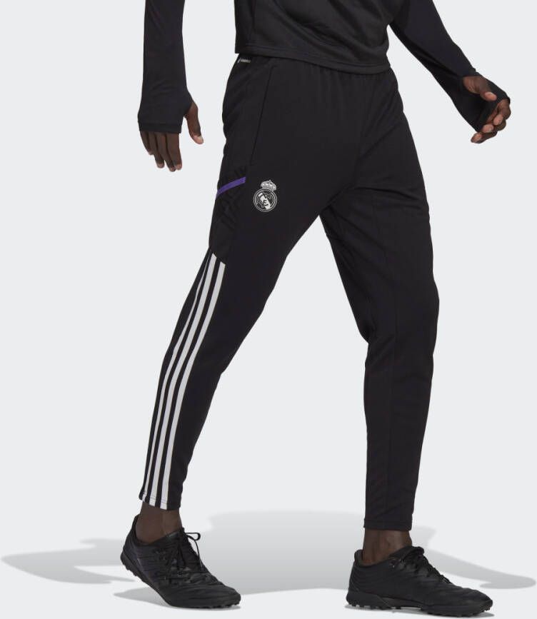 Adidas real madrid condivo 22 trainingsbroek 22 23 zwart paars heren
