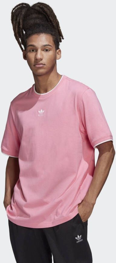 Adidas Originals T-shirt met labelstitching model 'ESS TEE'