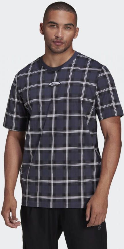 Adidas Geruite Print Heren Tee Multicolor Blue Heren