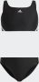 Adidas Perfor ce crop bikini zwart wit Gerecycled polyamide Logo 116 - Thumbnail 1