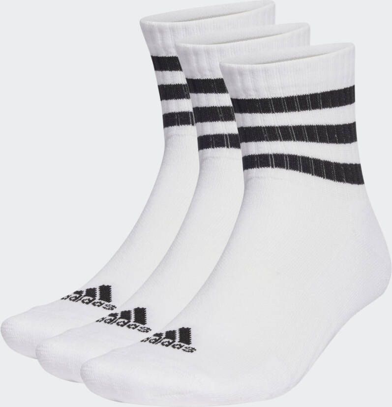 Adidas Sportswear 3-streifen Ankle Sokken Middellang white black maat: 37-39 beschikbare maaten:37-39 40-42 43-45