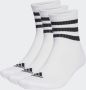 Adidas Sportswear 3-streifen Ankle Sokken Middellang white black maat: 37-39 beschikbare maaten:37-39 40-42 43-45 - Thumbnail 2