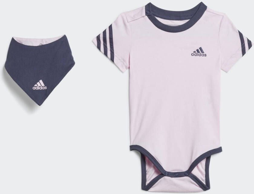 Adidas Sportswear 3-Stripes Onesie met Slab