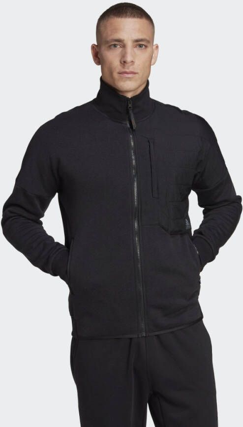 Adidas Sweater met rits Zwart Heren