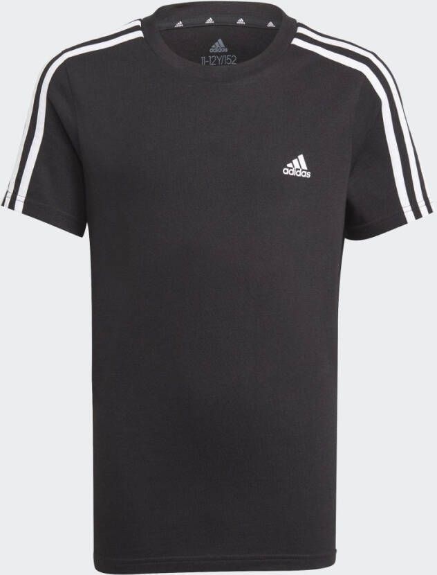 Adidas Perfor ce sport T-shirt zwart wit Katoen Ronde hals Logo 116