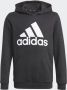 Adidas Performance sporthoodie zwart wit Sportsweater Jongens Meisjes Katoen Capuchon 110 - Thumbnail 1
