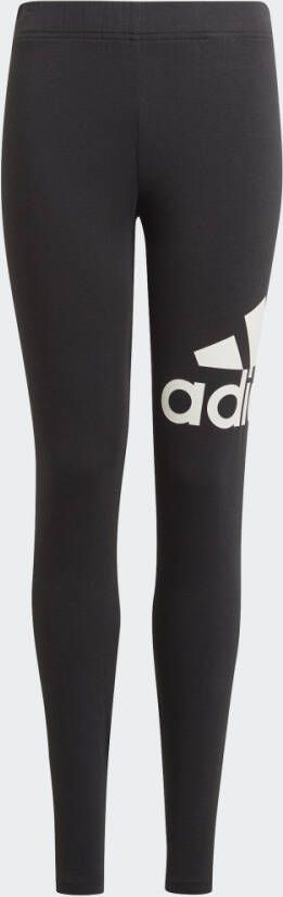 Adidas Performance sportlegging zwart wit Sportbroek Meisjes Katoen Logo 116
